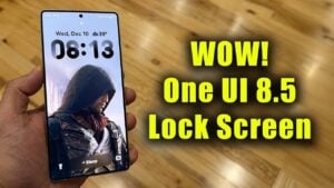 Samsung One UI 8.5 lock screen customization with dynamic features