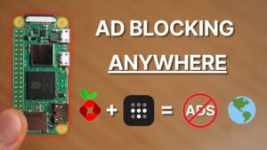 Raspberry Pi Zero 2 W running Pi-hole and Tailscale, filtering DNS traffic for phones and laptops anywhere.