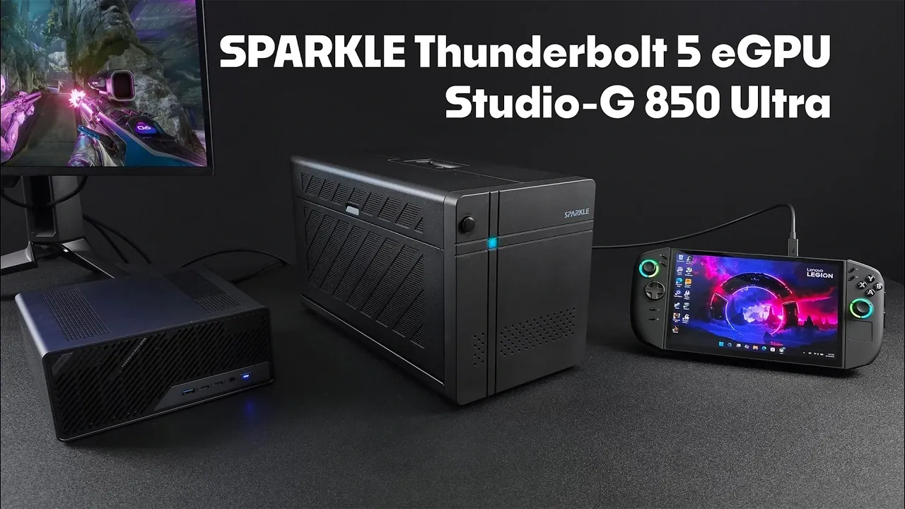 Sparkle Studio G Ultra 850 eGPU : Thunderbolt 5 External GPU