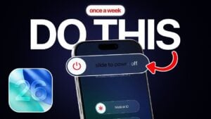 Weekly iPhone restart benefits for performance and security.
