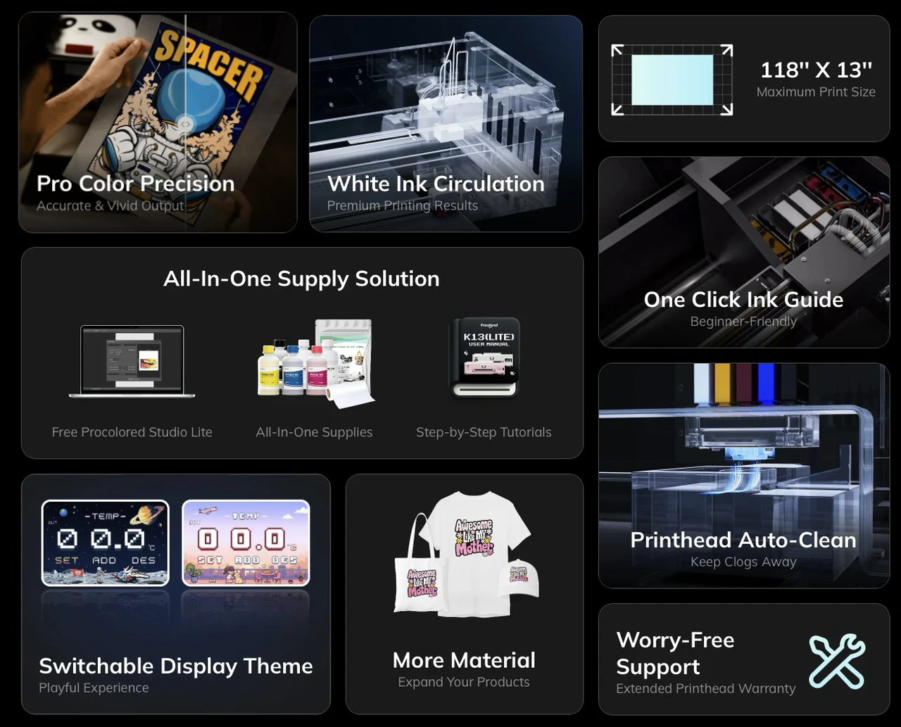 Procolored K13 Lite Features