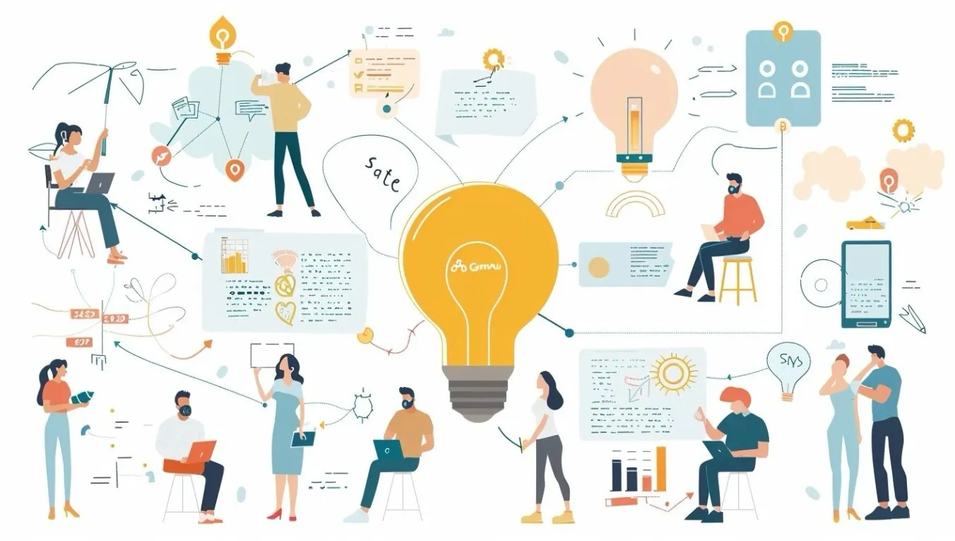 Illustration of an AI agent creating, fixing, and updating a project it originally assembled from scratch.