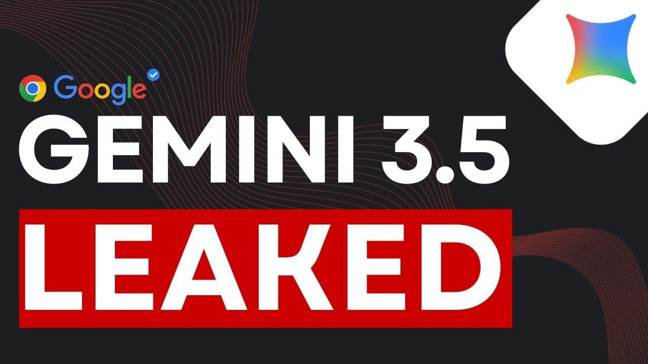 Editorial illustration for alleged Gemini 3.5 leak reports and AI model benchmark claims