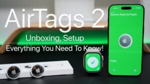 AirTag 2 showcasing its sustainable design and eco-friendly packaging