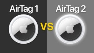 Comparison of AirTag 2 and AirTag 1 highlighting key upgrades