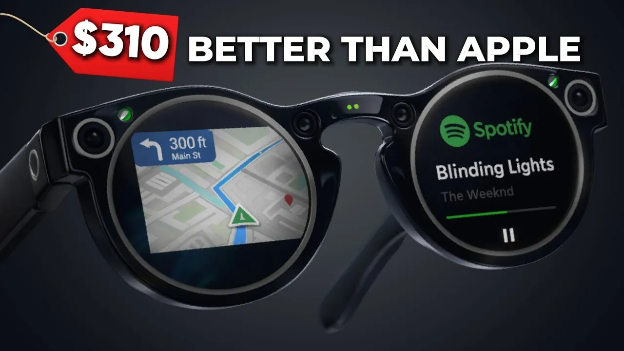 Rokid AI glasses on a desk recording audio, with ChatGPT 5 assistance and live translation features for travelers.