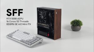 BIOS screen displaying fan curve controls, PCIe Gen 5 setting, and basic overclock options for testing.