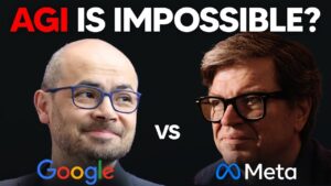 Hassabis cites the classic computing model, while LeCun stresses cognitive limits and the trade-offs shown by a key theorem.
