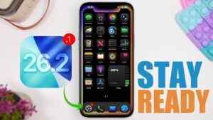 iOS 26.2.1 update fixing keyboard lag and improving performance