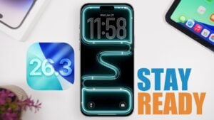 iOS 26.3 update details with focus on bug fixes and performance