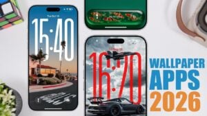 iOS 26 wallpaper apps featuring depth effect designs for lock screens