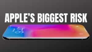 iPhone 20 with edge-to-edge display and seamless design concept