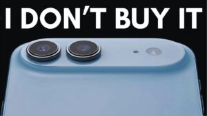 Leaked design of the iPhone Air 2 featuring dual cameras and ultra-thin frame