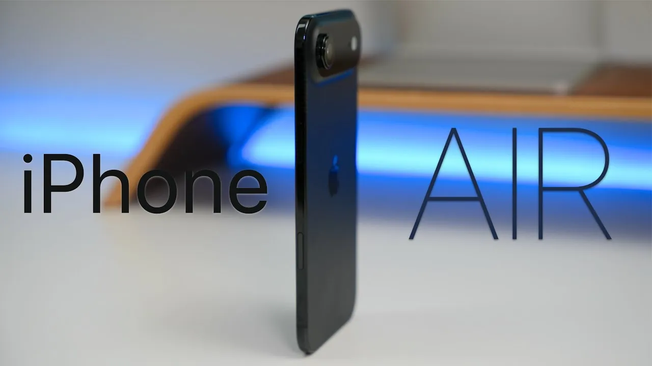 Bright 3000 nits display of the iPhone Air with scratch-resistant durability