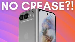 iPhone Fold showcasing its creaseless OLED display technology