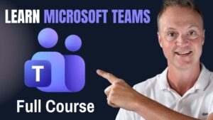 A Microsoft Teams 2026 home screen showing chat, teams, calendar, and apps for a new project workspace.