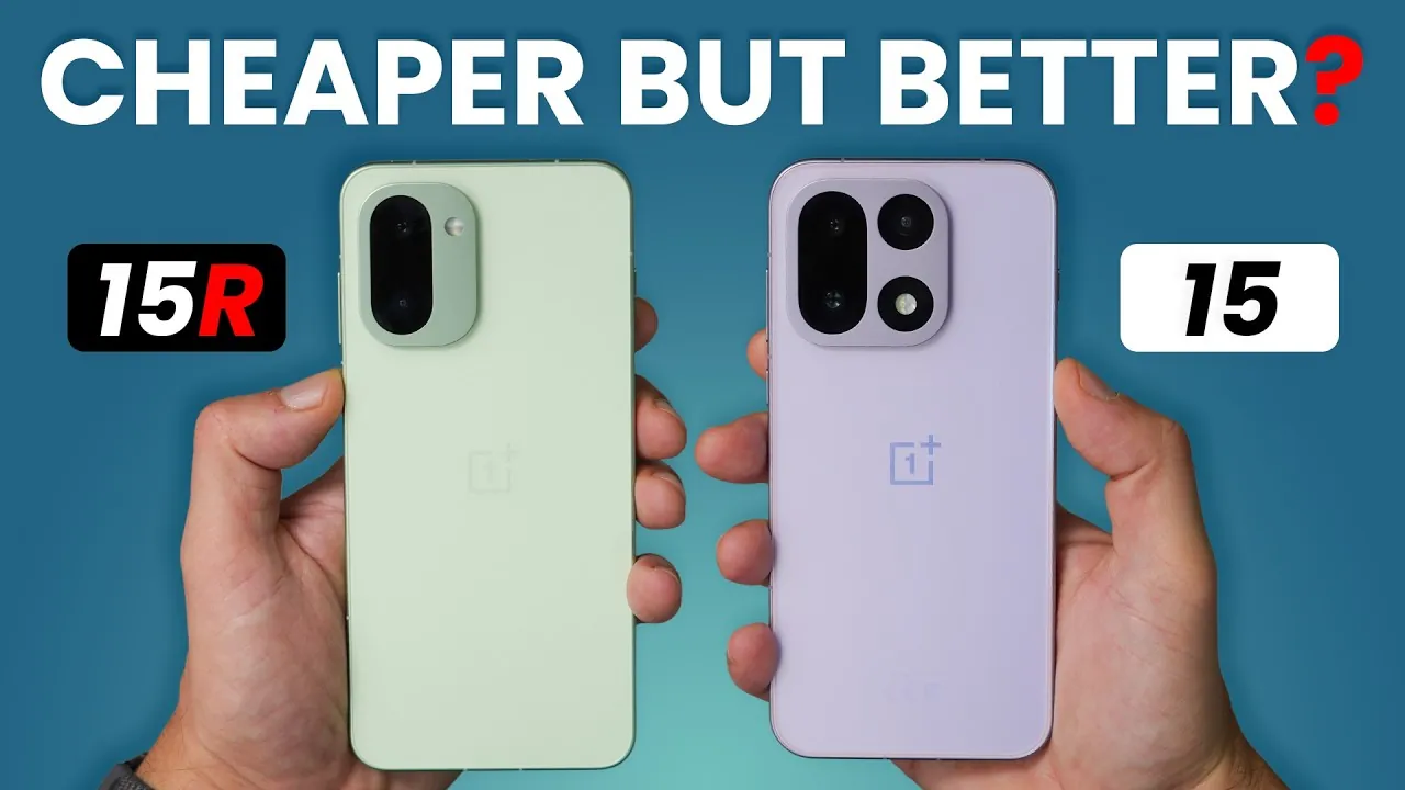 OnePlus 15 vs 15R display technology and refresh rate differences