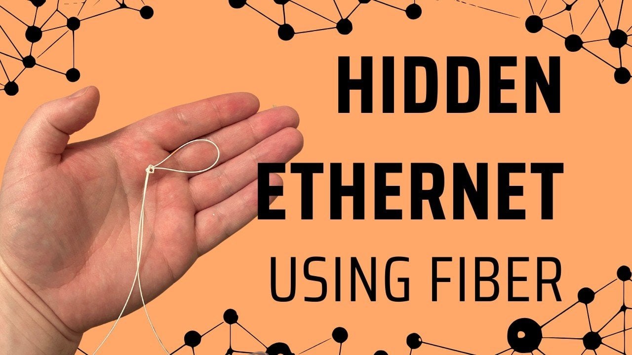 Hide Fast Ethernet at Home with Thin Fiber : Upgrade to 10G Cleanly Indoors