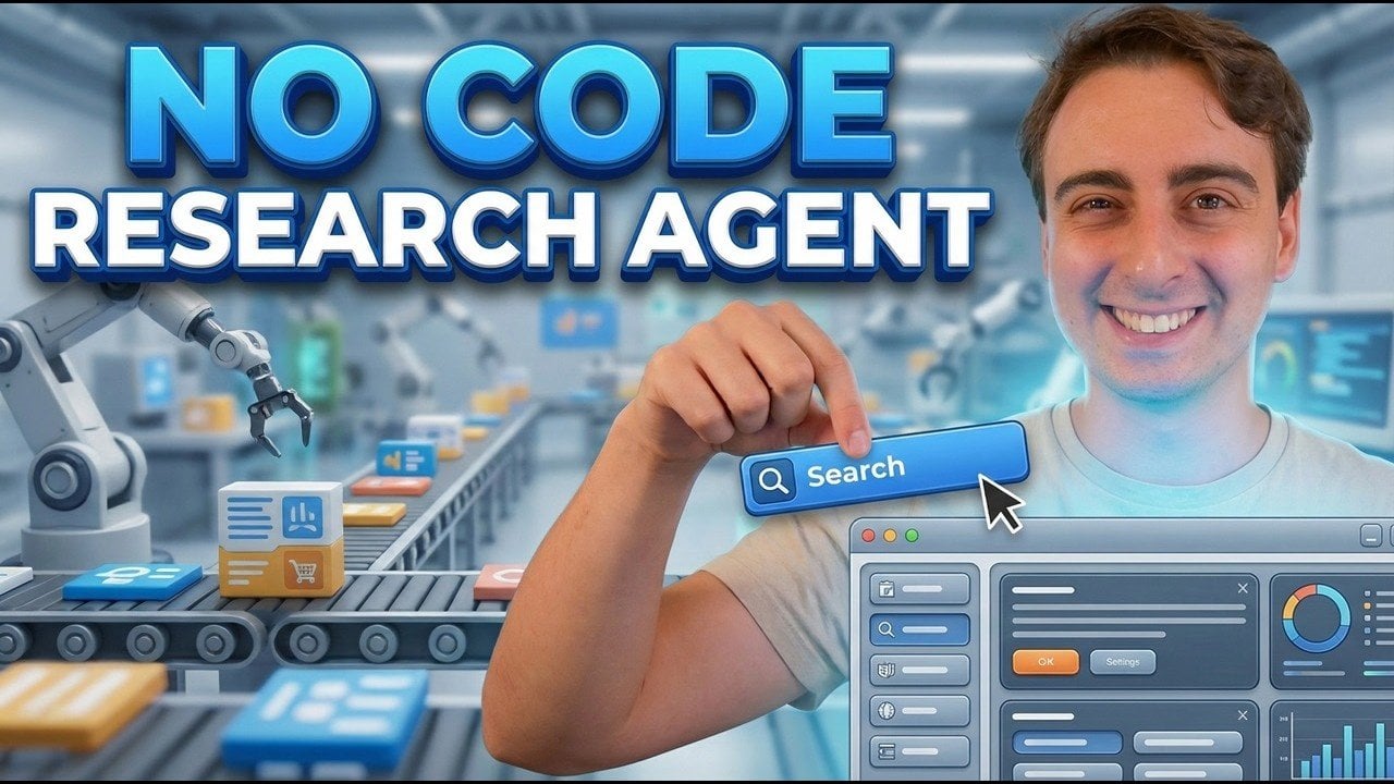 No Code Autonomous AI Research Assistant for Deep Web Research