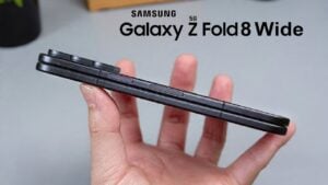 Samsung Galaxy Foldwide showcasing its advanced foldable display technology