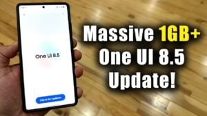Samsung Galaxy S25 showcasing One UI 8.5 Beta 3 update features
