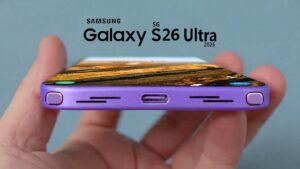 Samsung Galaxy S26 Ultra showcasing its 60W fast charging feature