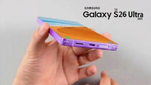 Samsung Galaxy S26 Ultra showcasing its redesigned camera module