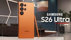 Samsung Galaxy S26 Ultra showcasing its innovative private screen display technology