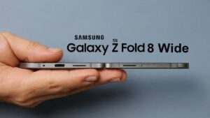 Samsung Galaxy Widefold showcasing its wider foldable design