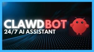 Diagram outlining hardware needs for ClawdBot across Windows, MacOS, iOS, Android, and optional AWS free tier hosting.