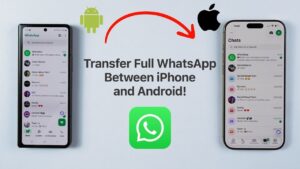 Transferring WhatsApp data from Android to iPhone using the official method