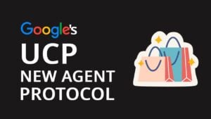 Partner logos from Shopify, Etsy, Target, Walmart, and Wayfair beside a unified schema icon for agent-led shopping.