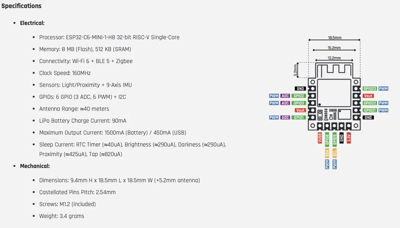 Specifiche Codecell C6