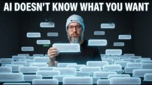 Graphic showing the gap between executives setting strategy and engineers shipping AI systems without shared intent.