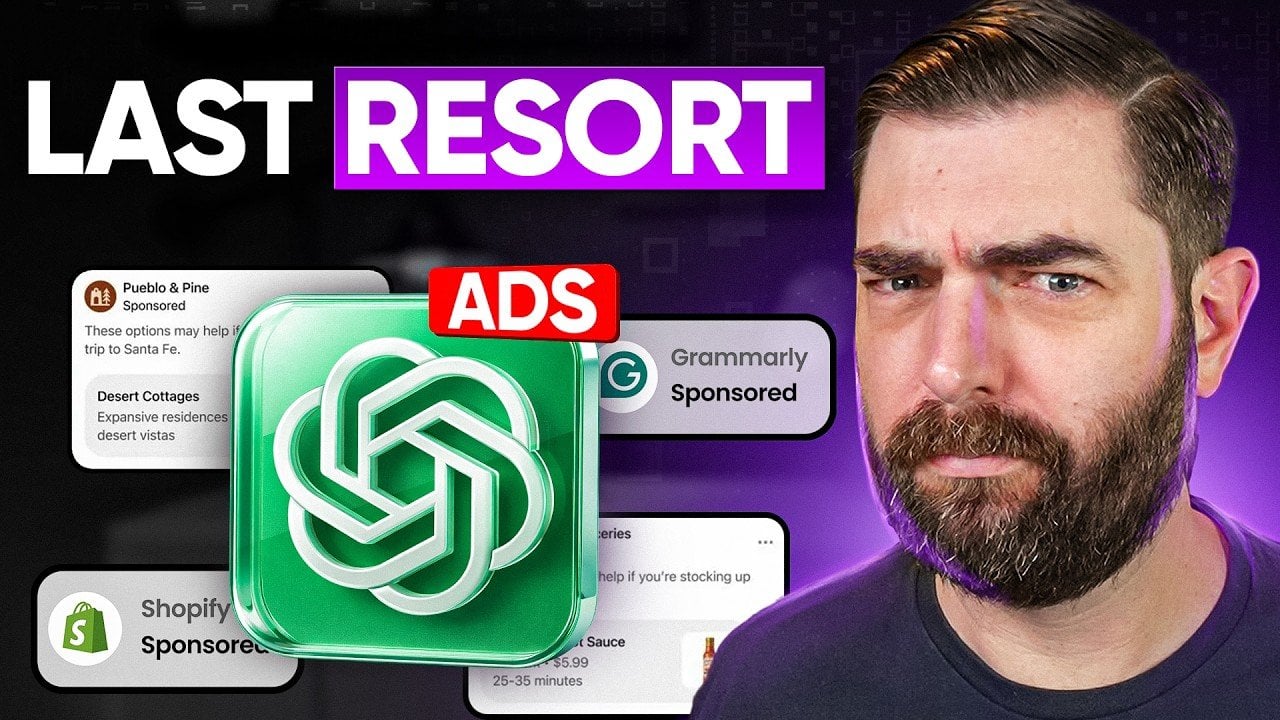 Phone settings screen showing ad personalization controls and options to limit data use in ChatGPT.