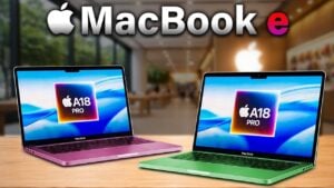 Apple’s budget-friendly MacBook E with a lightweight design and affordable price