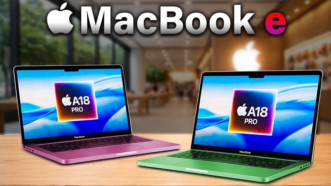 Apple’s budget-friendly MacBook E with a lightweight design and affordable price