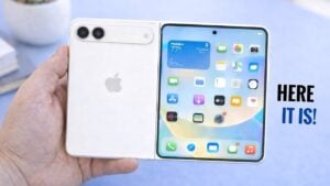 Apple's foldable iPhone showcasing innovative design and durability