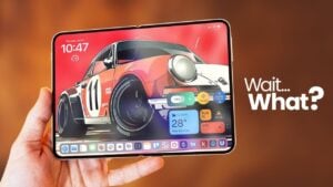 Apple's foldable iPhone design showcasing innovative features