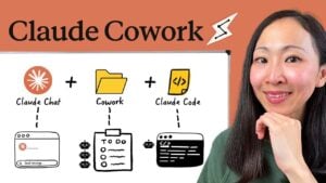 Claude Cowork Cloud Chat workspace showing a marketing plan outline and project notes stored online for the team.