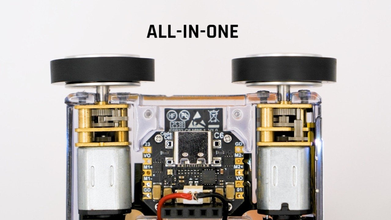 geeky-gadgets.com - Julian Horsey - Tiny All-In-One Robot Building Module : CodeCell C6 Drive IMU, Proximity Sensing & More