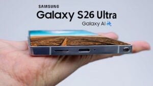 Samsung Galaxy S26 Ultra 5G showcasing its advanced LTPO display