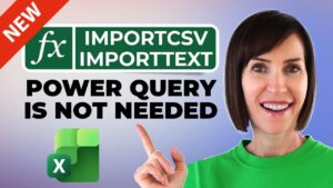 IMPORTTEXT brings a text file into cells with a custom separator, UTF-8 encoding, and regional date treatment.