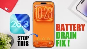 Guide to fixing iPhone battery drain after iOS 26.3 update