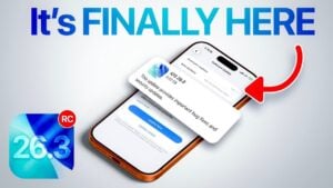 iOS 26.3 RC update showcasing new features and improvements