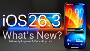 iOS 26.3 update showcasing new features and performance improvements
