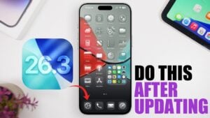 Adjusting update settings after installing iOS 26.3 for optimal performance