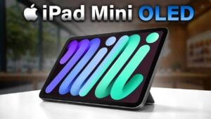 iPad Mini 2026 featuring OLED Pro-Motion display for vibrant visuals