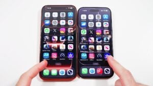 Comparison of iPhone 17 Pro Max and iPhone Air performance and features