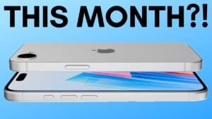 iPhone 17e showcasing its improved display brightness and notch design